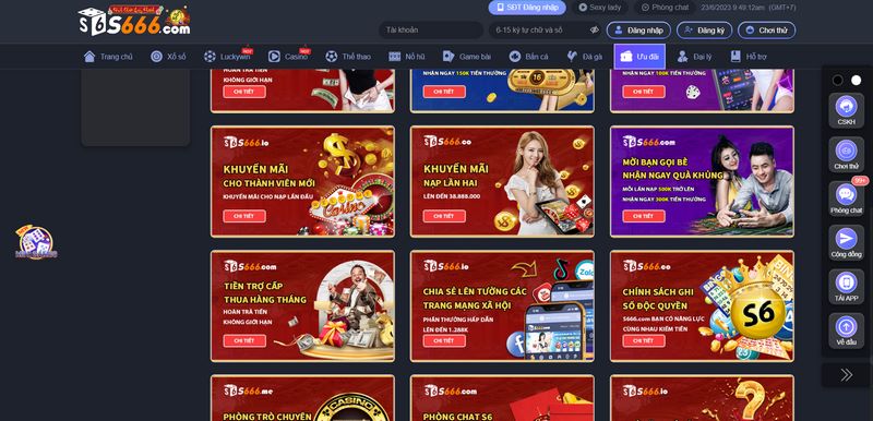 Rất nhiều các ưu đãi đặc biệt được triển khai liên tục